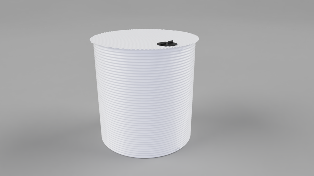 Round Home Tank = 3000L / 1.4mø x 2.2H  (Fish Eagle White)