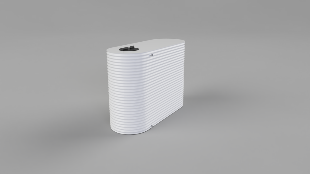 Slimline Home Tank = 6000L [2800L x 1150W x 2200H] (Fish Eagle White)