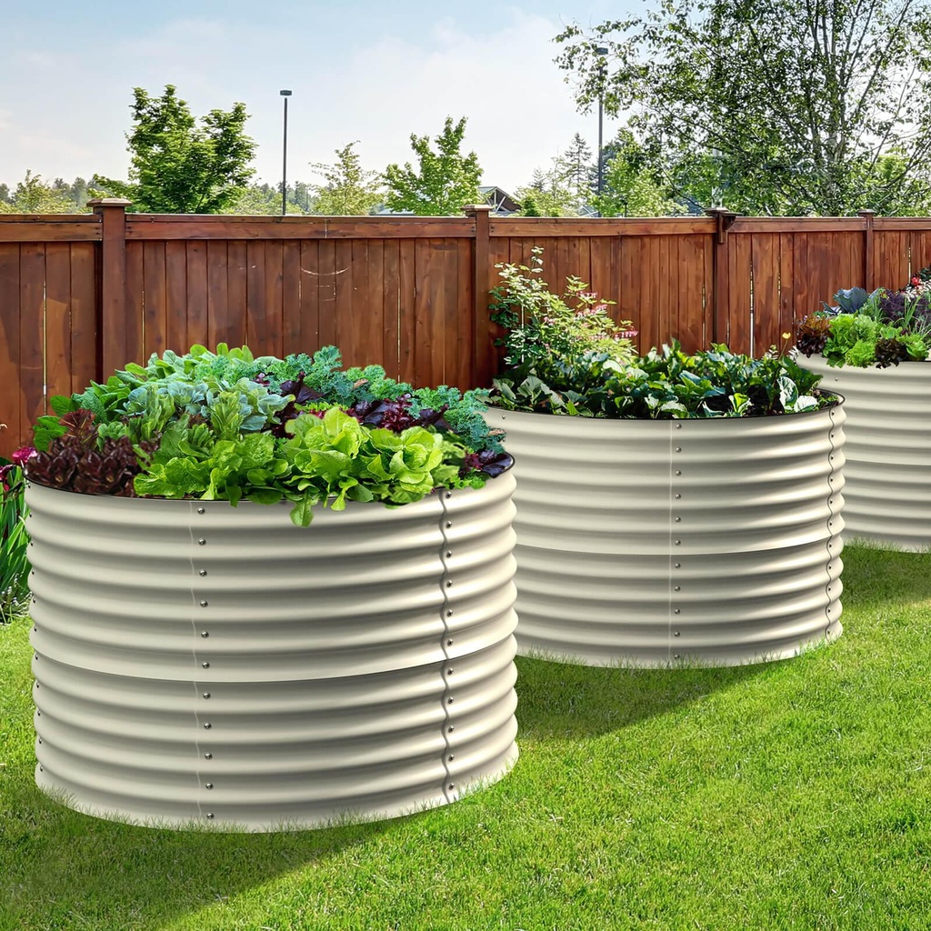 Raised Garden Bed - Round Ø1.0m x 0.5m H (Shell Only)